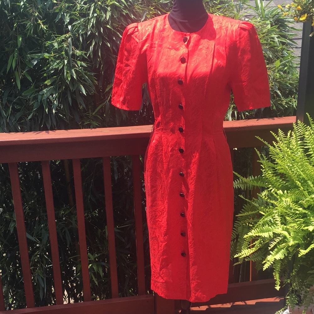 Adrianna Papell Vintage Silk Dress, size 10